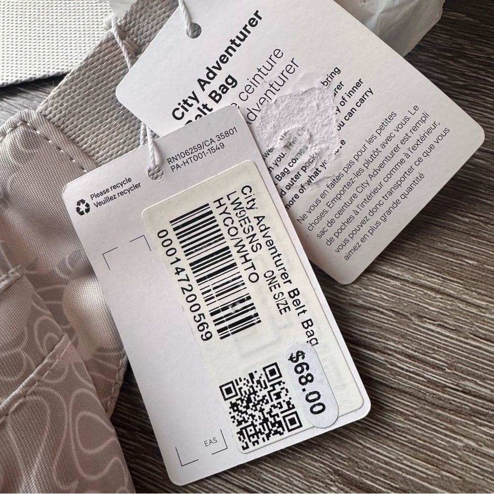 NWT Lululemon City Adventurer Belt Bag 2.5L Heritage Camo White Opal Multi - Picture 5 of 7